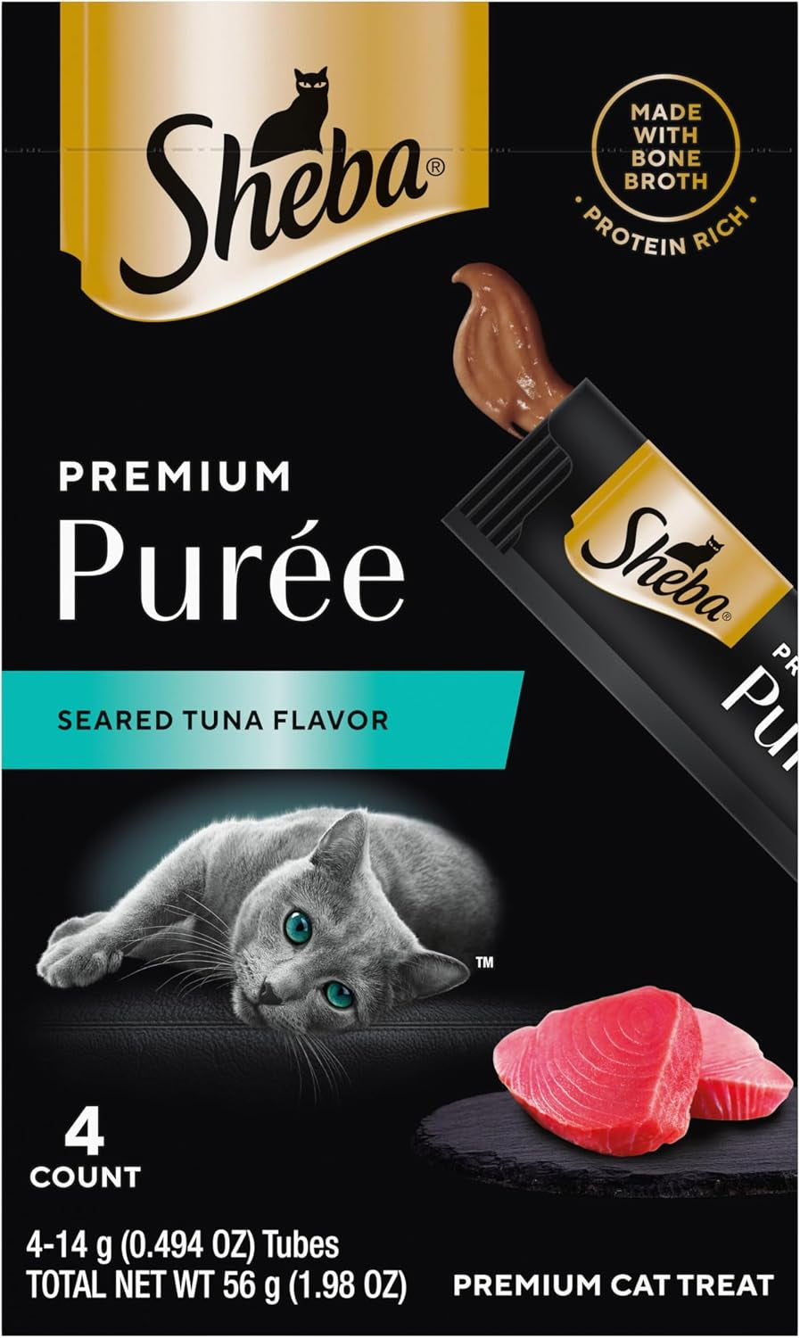 sheba-premium-puree-lickable-cat-treats-chicken-salmon-tuna-48-count-grain-free-real-meat-no-corn-wheat-soy-creamy-texture-protein-rich-single-serve-squeezable-tubes-0-49-oz-tubes