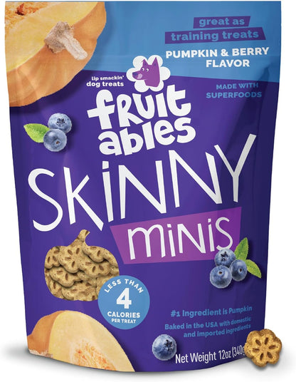 Fruitables Skinny Mini Dog Treats, Training Treats, Bacon & Apple, 12Oz | Healthy Dog Treats, Crunchy Dog Biscuits, Healthy Puppy Treats, Limited Ingredient, Training Rewards, Made in USA13