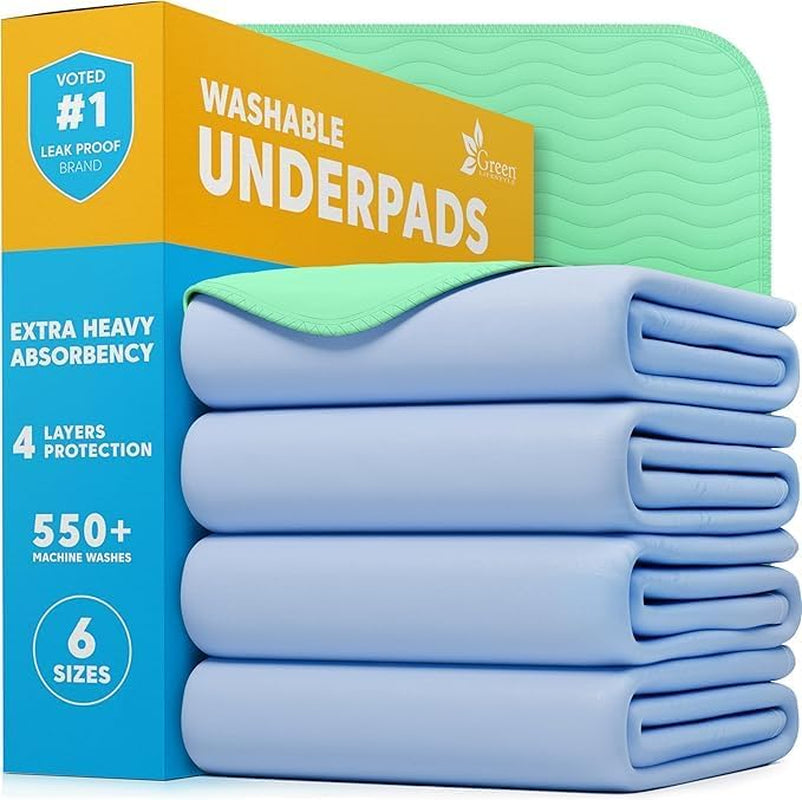 green-lifestyle-washable-pee-pads-for-dogs-waterproof-reusable-puppy-pads-with-anti-slip-backing-pet-training-pad-for-puppy-playpen-crate-whelping-box-potty-training-pack-of-6-30x34