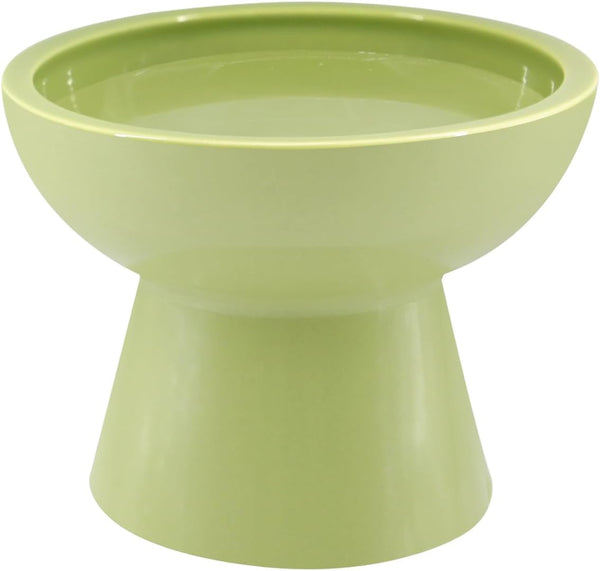 Loejan Elevated Cat Food and Water Bowls Set, Extra Wide and Raised Ceramic Bowls, Anti-Vomit Whisker-Free Pressure Cat Feeder for Kittens to Adult Cats and Small Dogs (White, Water Bowl)10