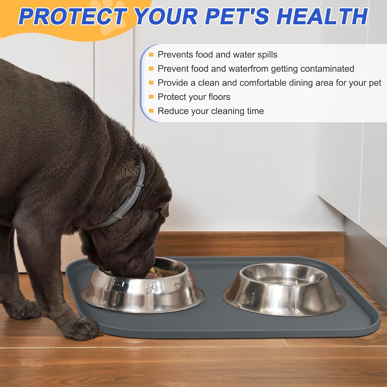 smilool-waterproof-silicone-pet-food-mat-with-raised-edge-for-dog-cat-19-x-12-non-slip-pet-feeding-mats-with-lip-for-food-water-bowl-food-grade-easy-cleaning-dark-gray