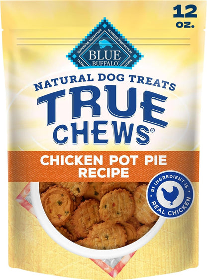 Blue Buffalo True Chews Chicken Pot Pie Natural Dog Treats, Real Meat Dog Snacks, Healthy Reward or Training Treat, Made in the USA with Real Chicken & Natural Ingredients, 12 Oz.11