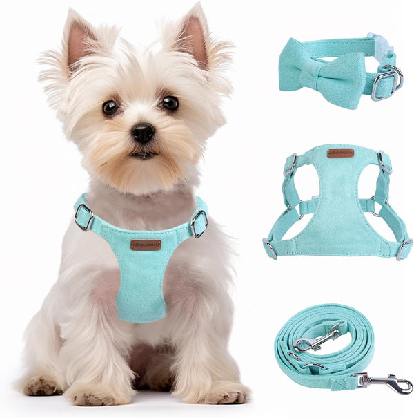Dog Harness and Leash Set, XXS No Pull Adjustable Puppy Harness with Multifunction Pink Dog Leash and Dog Collar, Soft No Choke Escape Proof Pet Harness Vest for Small Dogs and Cats (Pink, S)12