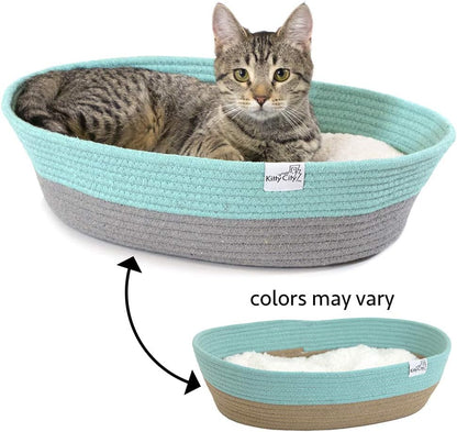 Kitty City Cat Bed, Cotton, 14" W X 19" L X 5" H (Pack of 2)5