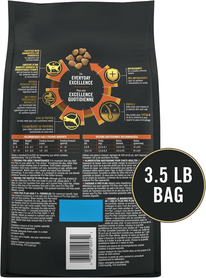 Purina Pro Plan Senior Cat Food Dry 7+ Complete Essentials Chicken and Rice Formula - 3.5 Lb. Bag6
