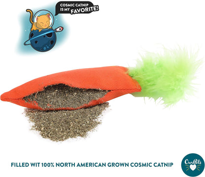 Ourpets 100-Percent North American Catnip Filled Carrot Cat Toy 24 Karat3