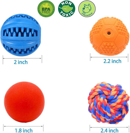 Volacopets Puppy Balls - Pack with Different Functions & Teething Toys for Small Dogs, Squeaky Dog Balls, Rubber Chew Toys for Enrichment6