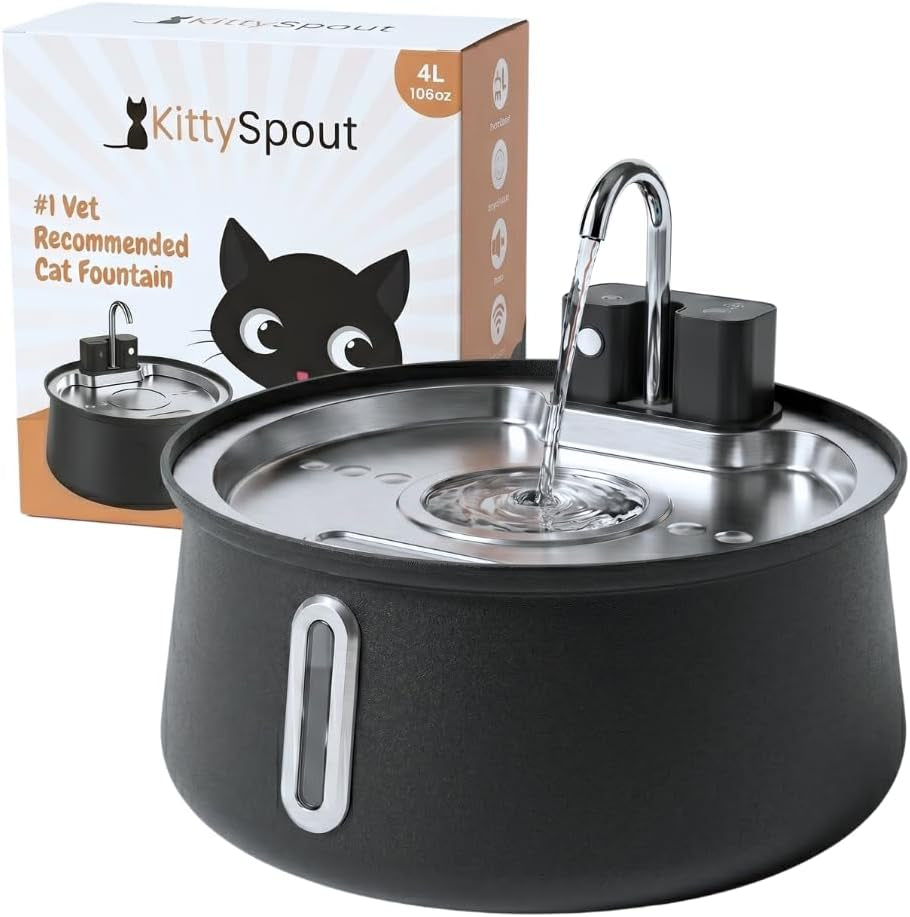 the-kittyspout-stainless-steel-wireless-cat-water-fountain-4l-108oz