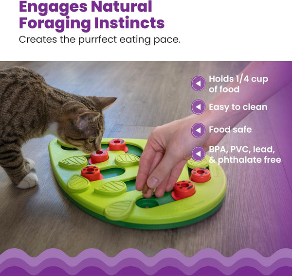 Catstages Nina Ottosson Buggin’ Out Puzzle & Play Cat Puzzle Feeder – Interactive Treat Game for Indoor Cats, Level 2 Slow Feeder Enrichment Toy, 13.9" X 11.5"4
