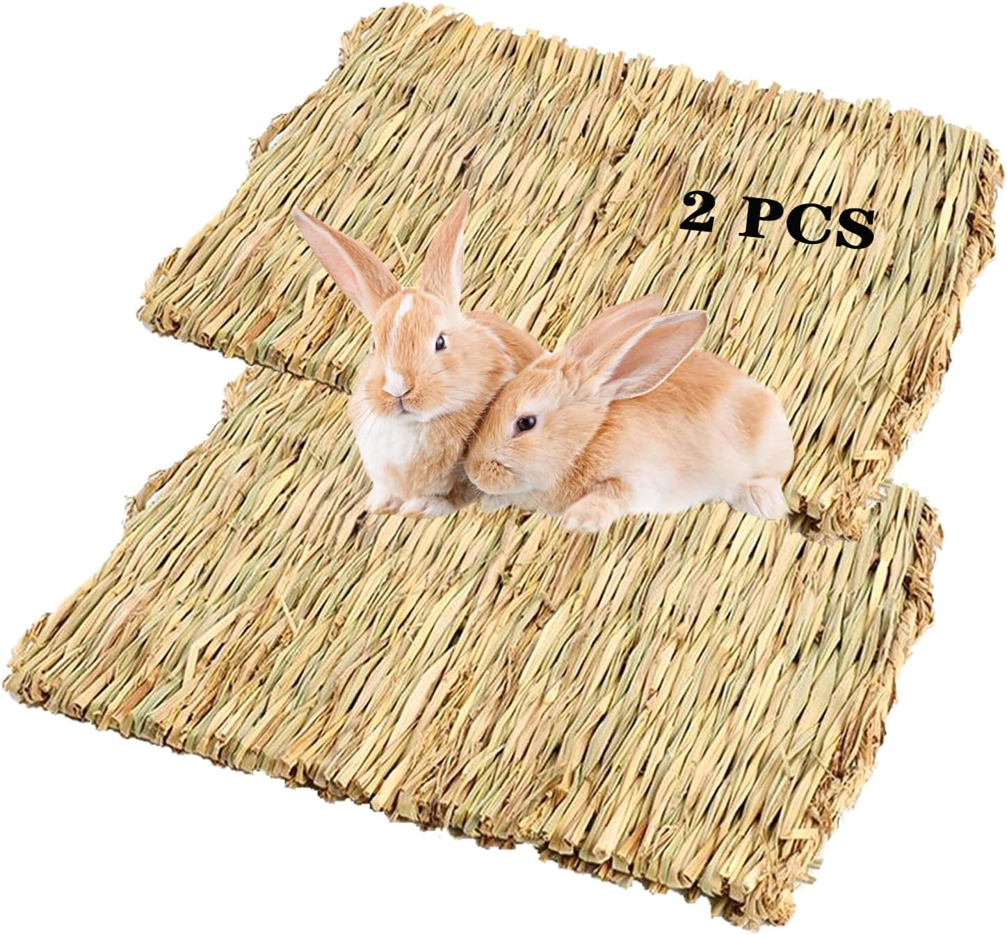 pinvnby-6-pack-rabbit-grass-mat-bunny-natural-straw-woven-bed-small-animal-cages-hay-nest-sleeping-chewing-nesting-and-toys-for-rabbits-guinea-pig-hamster-hedgehog-and-squirrel-bed-mat