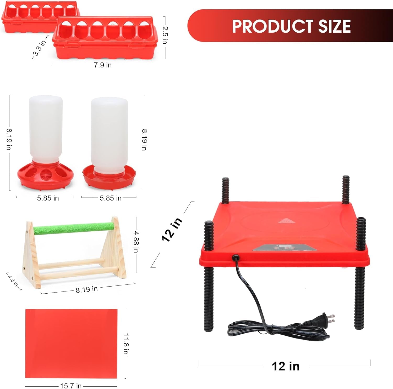 chick-brooder-box-small-animal-playpen-chick-starter-kit-brooding-playpen-with-chicks-heating-plate-perch-feeder-waterer-for-duck-and-quail-chicken-supplies