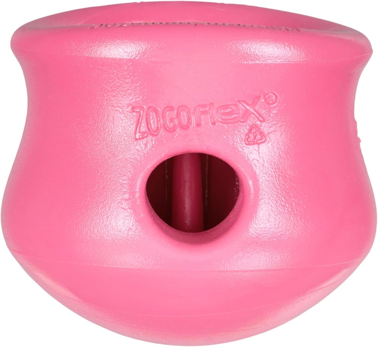 west-paw-zogoflex-toppl-interactive-treat-dispensing-puzzle-dog-toy-for-mental-stimulation-enrichment-holds-kibble-treats-lickable-freezable-dishwasher-safe-made-in-usa-large-aqua-blue