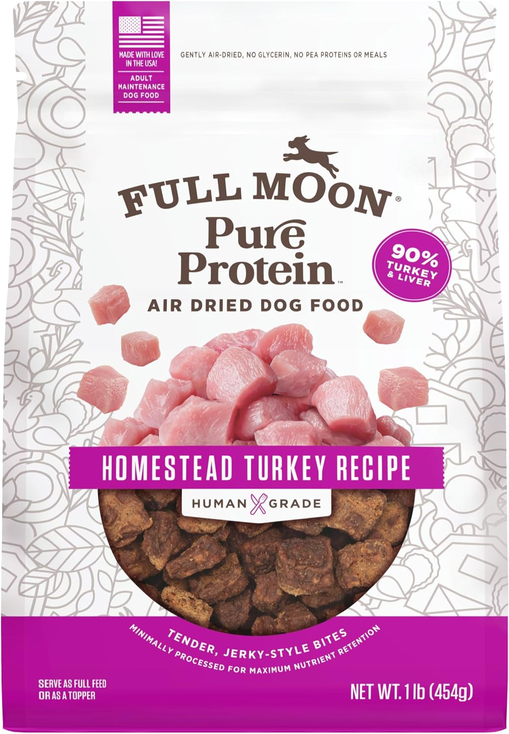 full-moon®-pure-protein-air-dried-dog-food-homestead-turkey-recipe-1lb-human-grade-protein-rich-jerky-like-texture-shelf-stable-90-meat