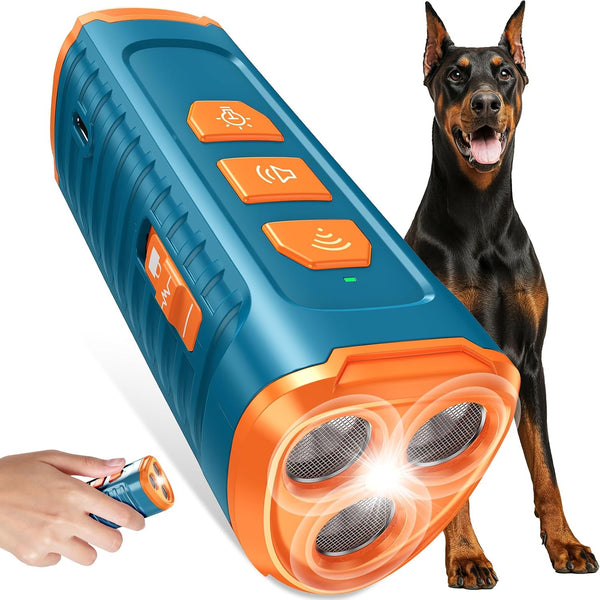 Cbersmg 3X Ultrasonic to Stop Barking Neighbors Dog, Portable anti Barking Device Dog Bark Deterrent Device 50Ft Range 5 Modes, Flashlight & Beep Safe & Effective for Small, Medium & Large Dogs | 3X Ultrasonic Dog Bark Deterrent Devices with 50Ft Range 5 Modes, Flashlight Beep Mode10