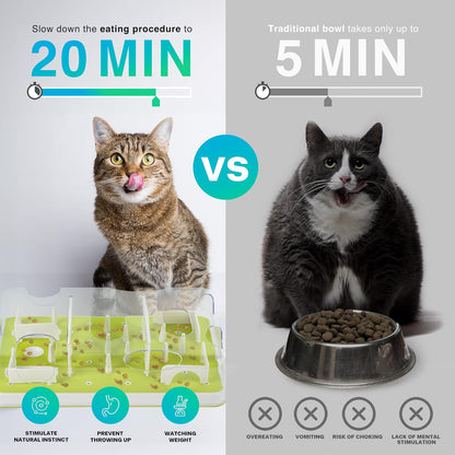 ALL for PAWS Interactive Cat Puzzle Feeder & Slow Feed Toy – Mental Stimulation Treat Dispenser Maze for Indoor Cats, Enrichment & Cat Food Toy3