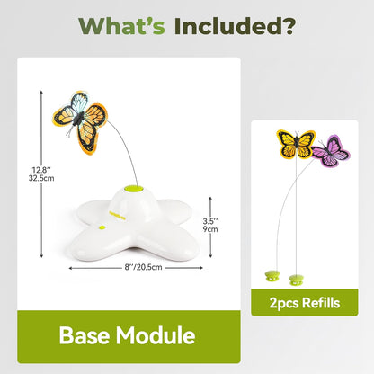 All for Paws Cat Toys Interactive Butterfly Flutter Bug Cat Automatic Toy Stimulating Kitty Toys Enrichment for Indoor Cats3