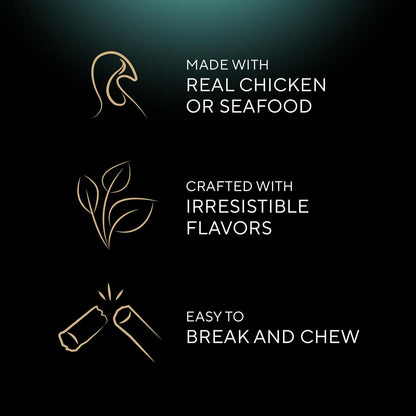 Sheba Meaty Tender Sticks Cat Treats, Chicken, Salmon, & Tuna, 70 Count | Chicken, Tuna & Salmon Flavor, Real Meat, Healthy Fats & Fatty Acids, Essential Amino Acids, Soft Texture, No Artificial Dyes4