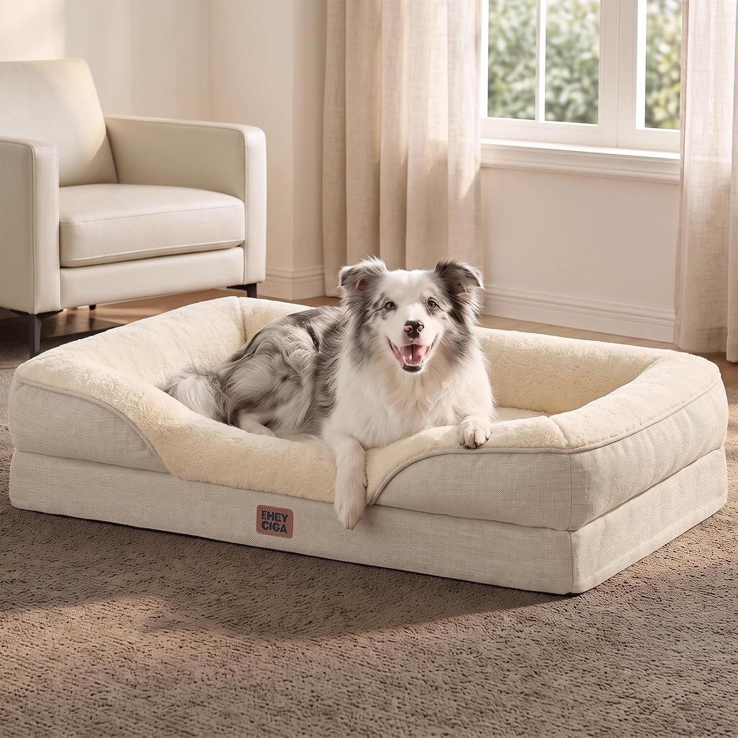 eheyciga-orthopedic-xl-dog-bed-for-large-sized-dog-42x30-inch-extra-large-memory-foam-dog-couch-bed-with-sides-waterproof-liner-washable-removable-cover-bolster-pet-sofa-grey