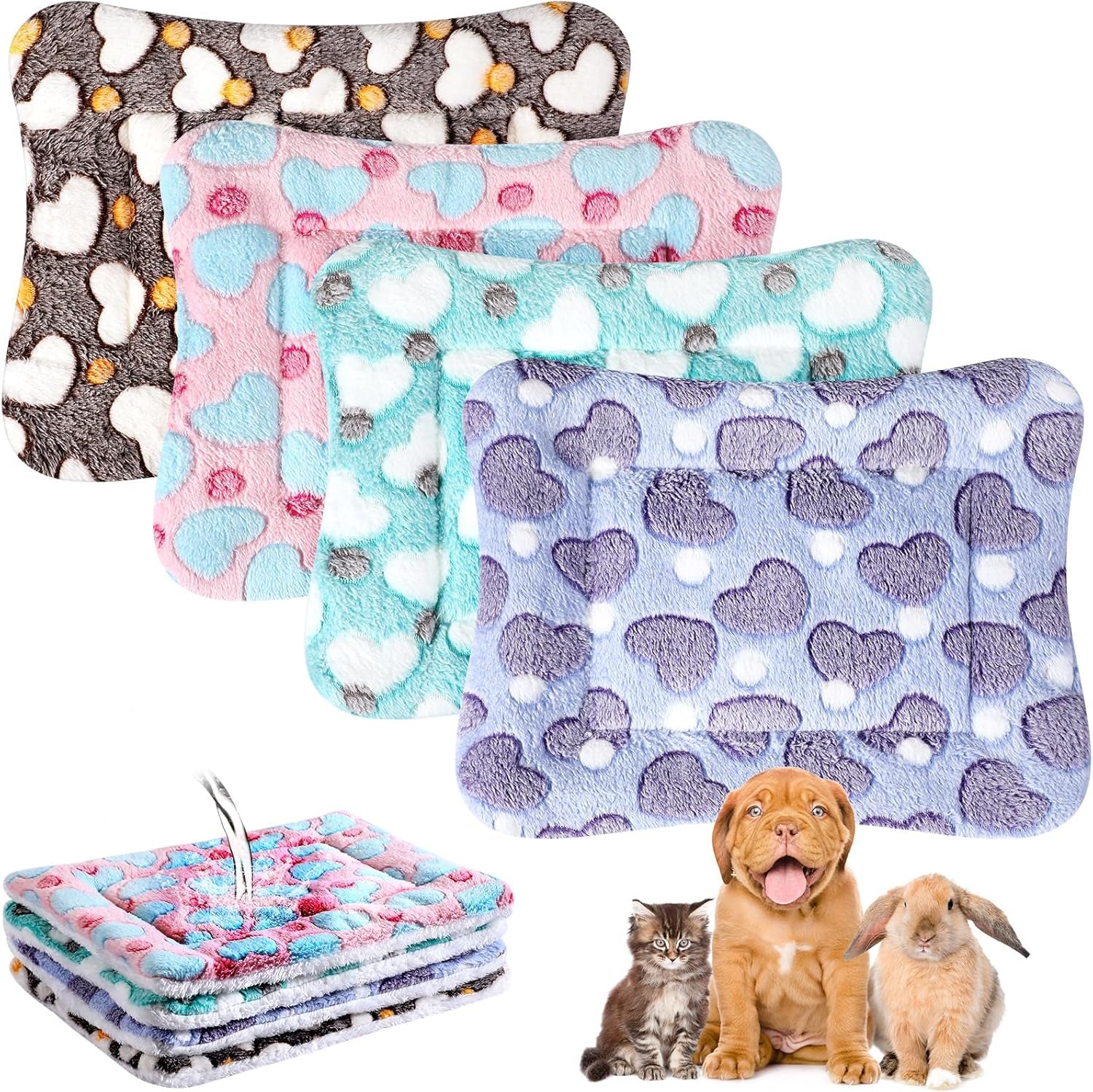 haull-4-pcs-waterproof-guinea-pig-bedding-soft-dog-cat-bed-crate-mat-small-animal-plush-cage-liners-rabbit-bunny-kennel-pad-reversible-cozy-pee-thickened-hamster-padtie-dyed-13-x-10-inch