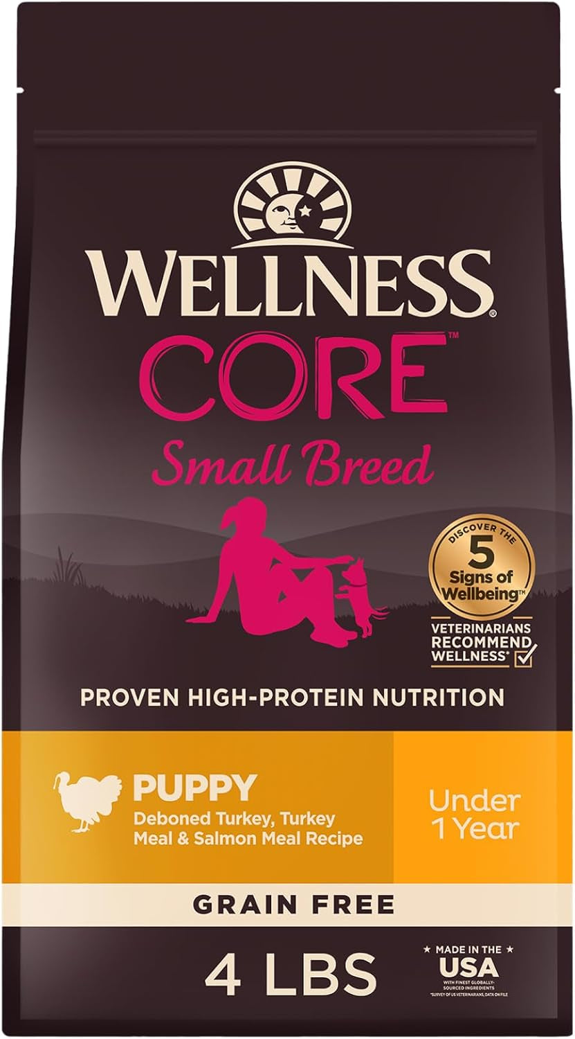 wellness-core-small-breed-adult-dry-dog-food-grain-free-kibble-natural-high-protein-turkey-and-chicken-recipe-4-lb-bag