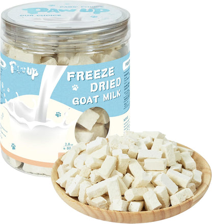 PAWUP Freeze Dried Dog Treats, Goat Milk Yogurt Flavor, 2.8 Oz | Gentle Goat Milk Dog Snacks, for Sensitive Stomachs, for Puppies1