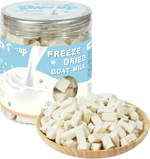 PAWUP Freeze Dried Dog Treats, Goat Milk Yogurt Flavor, 2.8 Oz | Gentle Goat Milk Dog Snacks, for Sensitive Stomachs, for Puppies1