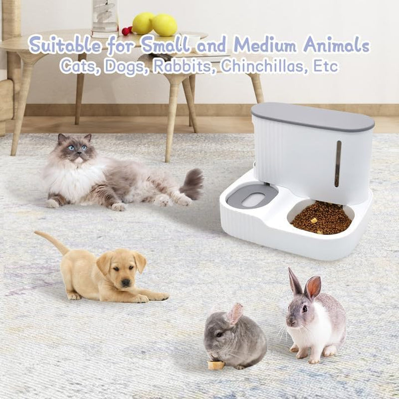 kathson-automatic-2-in-1-cat-feeder-and-water-dispenser-gravity-feed-pet-feeder-for-indoor-outdoor-cats-grey