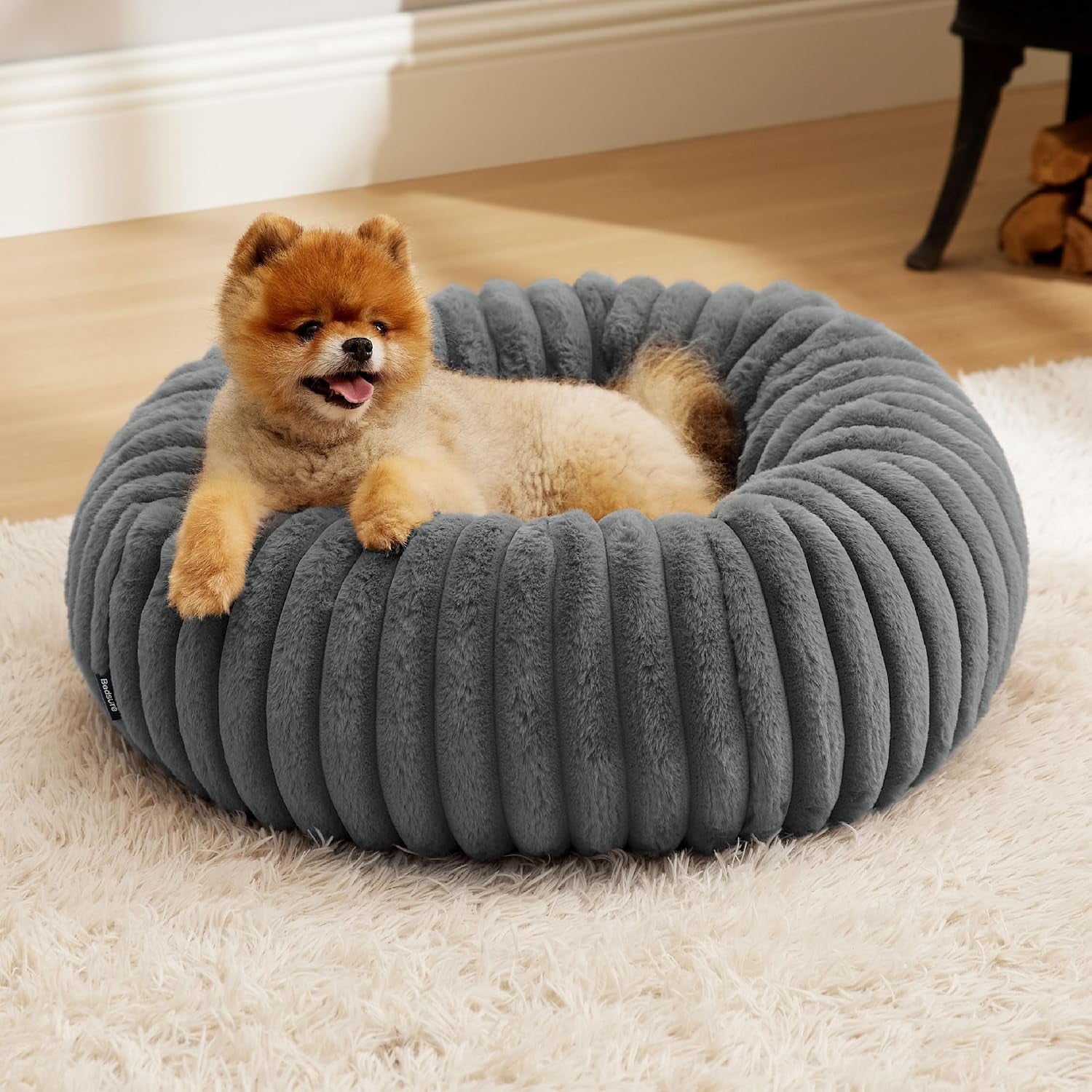 bedsure-comfyfleece™-donut-large-dog-bed-washable-faux-fur-with-corduroy-fleece-anti-slip-bottom-round-pet-bed-with-removable-cover-camel-brown-36x36x8-inches-36x36x8in-calming-round-pet-bed-support-plush-with-removable-corduroy-fleece-for-big-dog-anti-slip-bottom-camel-brown