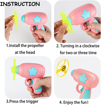 15 Pieces Cat Fetch Toy with Colorful Flying Propellers Set, Cat Playing Tracking Interactive Toys for Kitten Chasing Training Hunting4