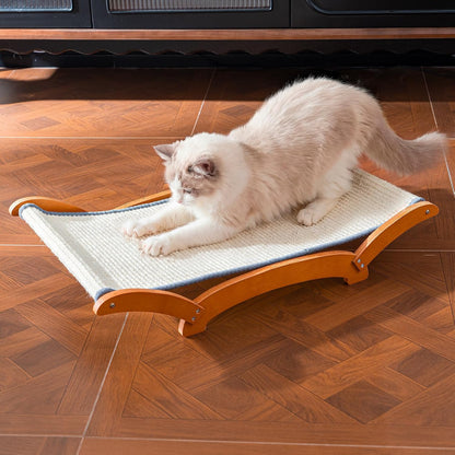 JUNSPOW Sisal Cat Scratcher Bed for Indoor Large Cats Lounger & Sleep | Cat Supplies Pet Supplies Whole Wash Stable & Breathable Easy Assembly Indoors Outdoors, 16.9 in X 16.9 in X 9.5 In1
