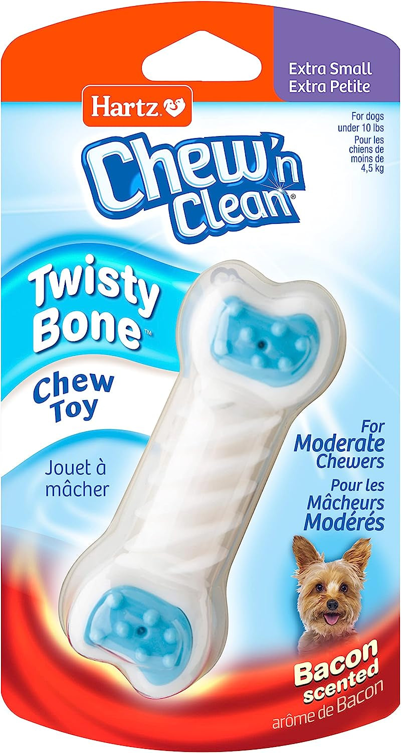 hartz-chew-n-clean-twisty-bone-dog-chew-toy-bacon-scented-for-moderate-chewers-extra-small