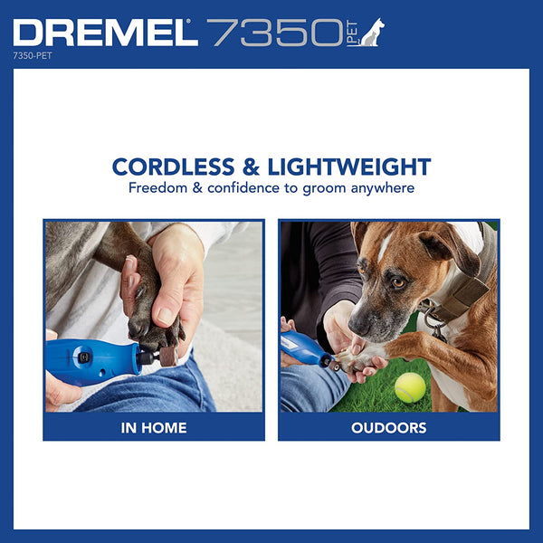 Dremel 7350-PET 4V Pet & Dog Nail Grinder, Easy-To-Use & Safe Nail Trimmer, Professional Pet Grooming Kit - Works on Large, Medium, Small Dogs & Cats6