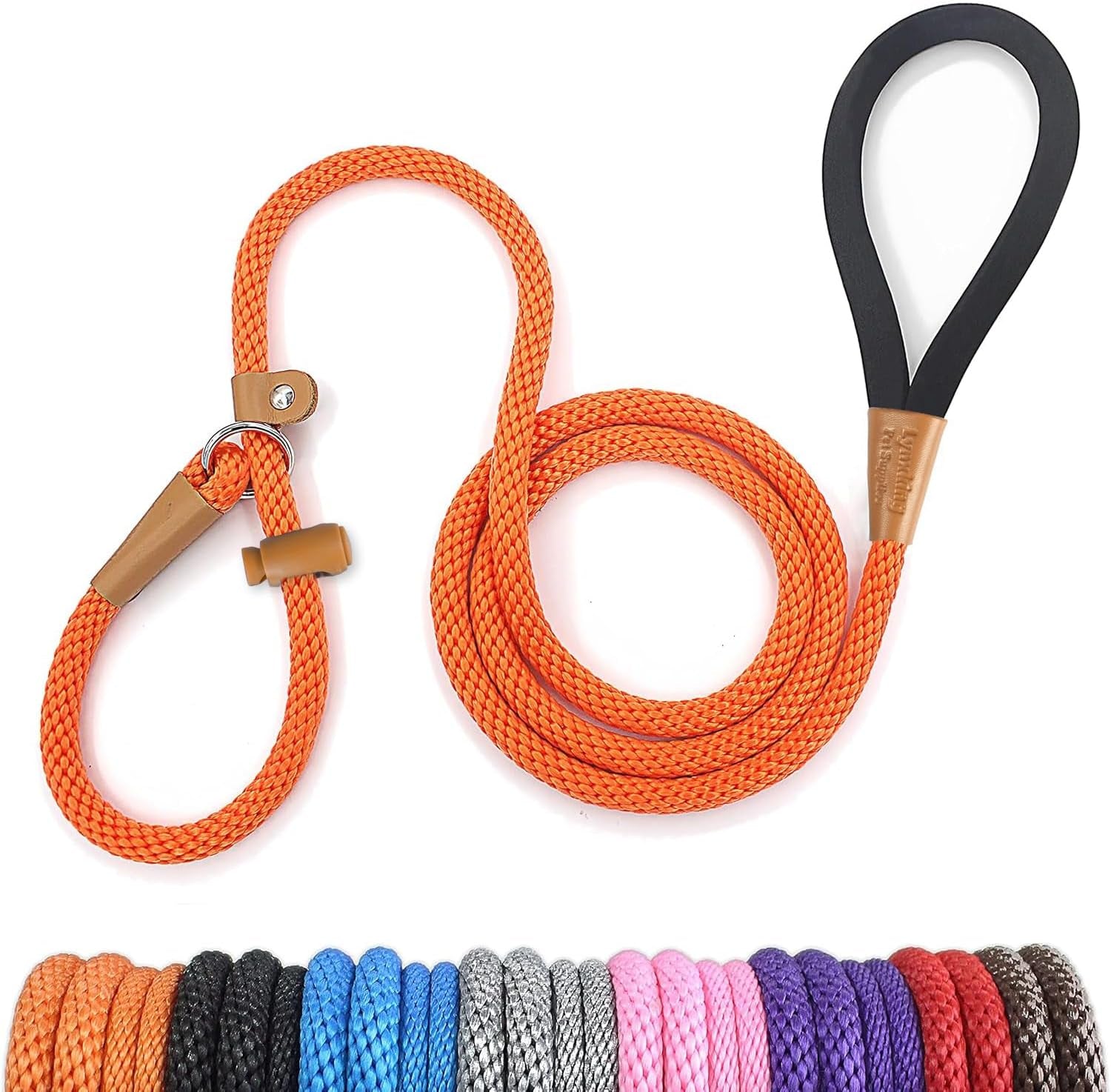 lynxking-dog-leash-slip-lead-5-6-8-ft-dog-training-leash-strong-heavy-duty-rope-no-pull-training-lead-leashes-for-dogs