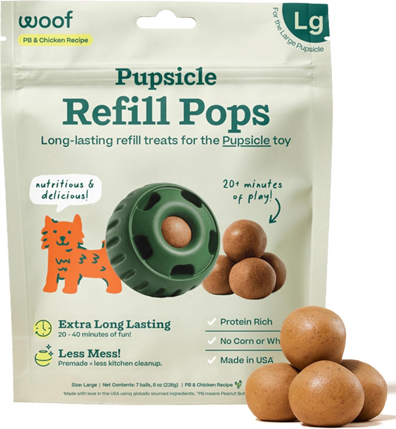woof-pupsicle-peanut-butter-beef-refill-pops-dog-treats-large-7-count-for-large-pupsicles-peanut-butter-beef-flavor-long-lasting-treats-pre-made-pops-wholesome-ingredients-shelf-stable
