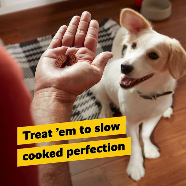 Pup-Peroni Tender Cuts, Beef Recipe Dog Treats Slow Cooked for 4 Hours, 20 Oz. Canister4
