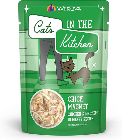 Weruva Cats in the Kitchen, Pantry Party Pouch Variety Pack in Gravy Cat Food, 3Oz Pouch (Pack of 12)20