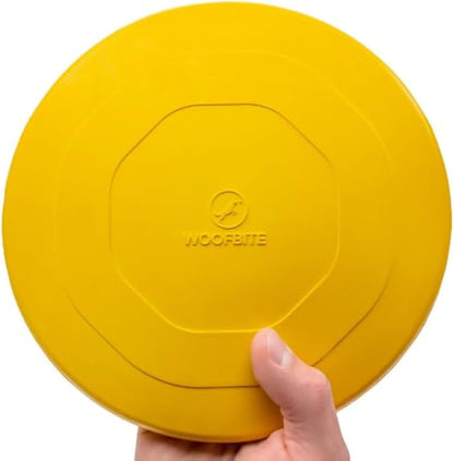 "Indestructible Dog Disc - Lifetime Replacement - Medium & Large Breed - Ultra Durable for Aggressive Chewers - Tough & Strong, Heavy Duty Natural Rubber Toy - Fetch, Tug, & Chew - 8In1