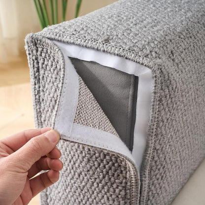 SHENGOCASE Cat Scratch Pad Couch Sofa Armrest Protector, Scratcher Cover for Couch Corner, Carpet Scratching Post, Grey(7.9")6