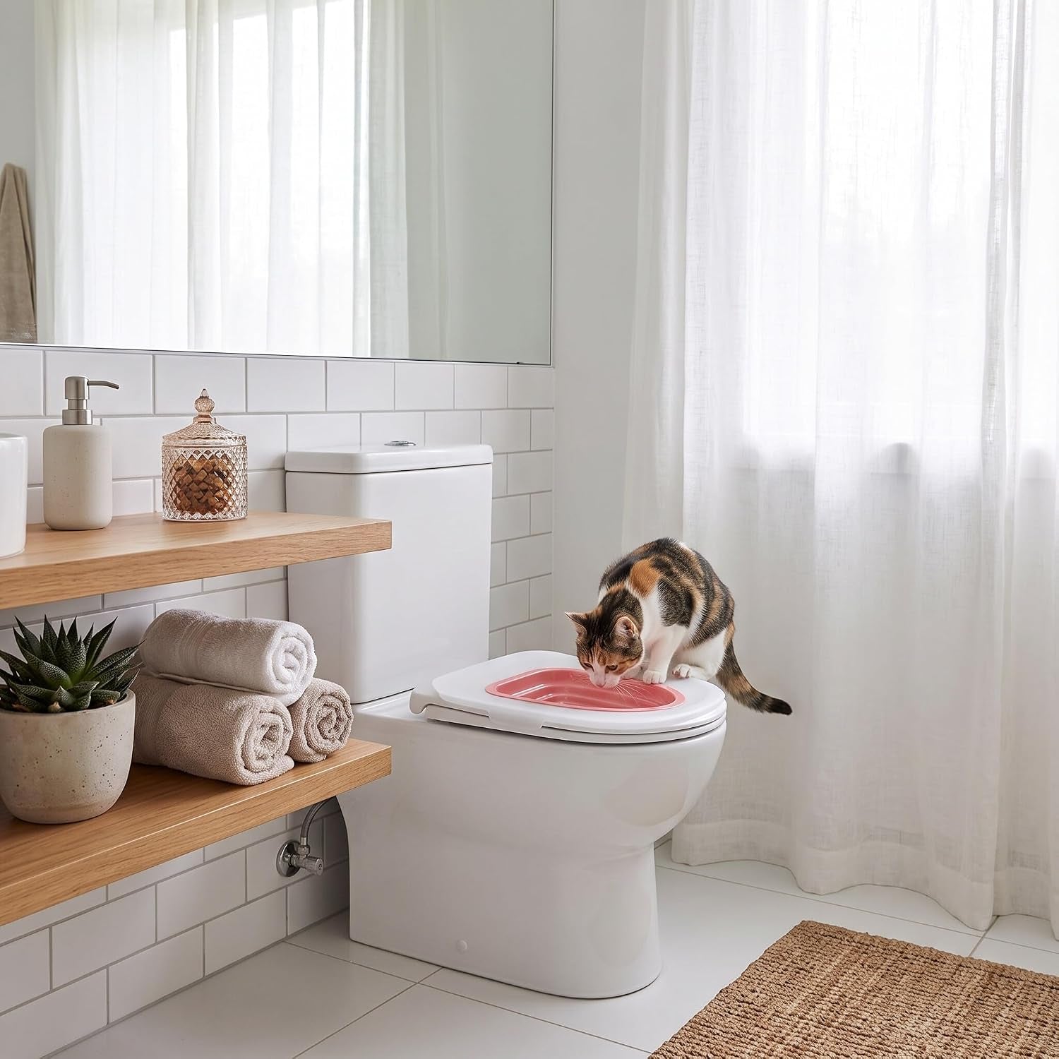 zerone-cat-toilet-training-kit-universal-removable-design-reusable-environmentally-friendly-cat-toilet-trainer-for-pet-cleaning-white-tray-1-pink-inner-support