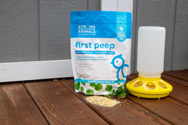 First Peep Chick Feed Supplement with Oregano Oil 2 Lb | Non-Medicated, Organic Oregano Oil, Kelp & Prebiotics, Helps Chicks Start Eating Sooner, Supports Early Digestive Health5