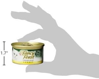 Purina Fancy Feast Chunky Chicken Feast Wet Cat Food - (Pack of 24) 3 Oz. Cans3