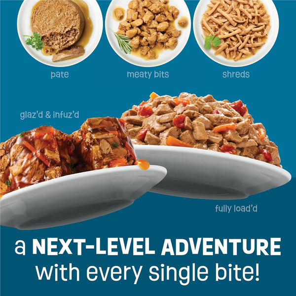 Purina Friskies Fully Load’D Wet Cat Food Variety Pack with Chicken, Salmon, or Tuna in Wet Cat Food Gravy - 5.5 Ounce (Pack of 12)10
