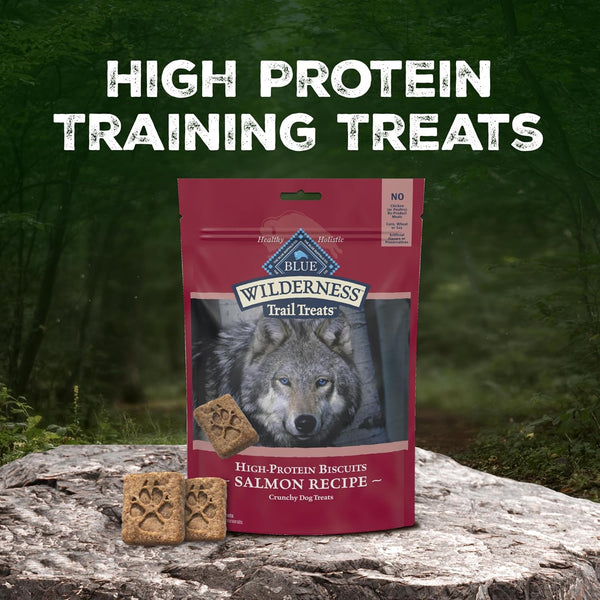 Blue Buffalo Wilderness Salmon Crunchy Dog Biscuits, Grain-Free, 24 Oz | Real Salmon #1 Ingredient, High Protein Dog Treats, No Artificial Preservatives2