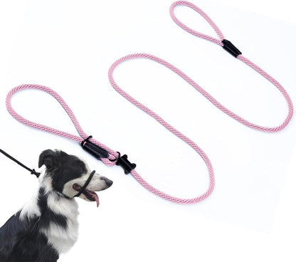 No Pull Dog Leash - Figure 8 Slip Lead Head Collar for Large Dogs (Black)13