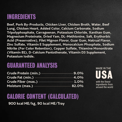 Cesar Classic Loaf in Sauce Wet Dog Food, Filet Mignon, 3.5 Oz, 24 Count | Made in USA, Real Beef #1 Ingredient, No Fillers/Added Sugar/Artificial Flavors, Use as Meal or Topper, Easy Peel Trays8