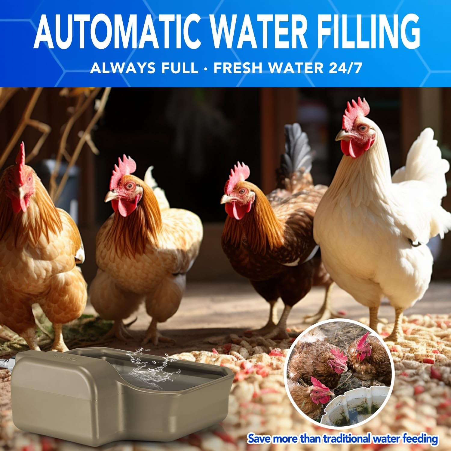 petten-auto-fill-dog-water-bowl-outdoor-1gal-3-75l-automatic-dispenser-auto-refill-float-valve-no-electricity-3-75l-for-dogs-cats-livestock-3-4ght-hose-connection-food-grade-hdpe-durable