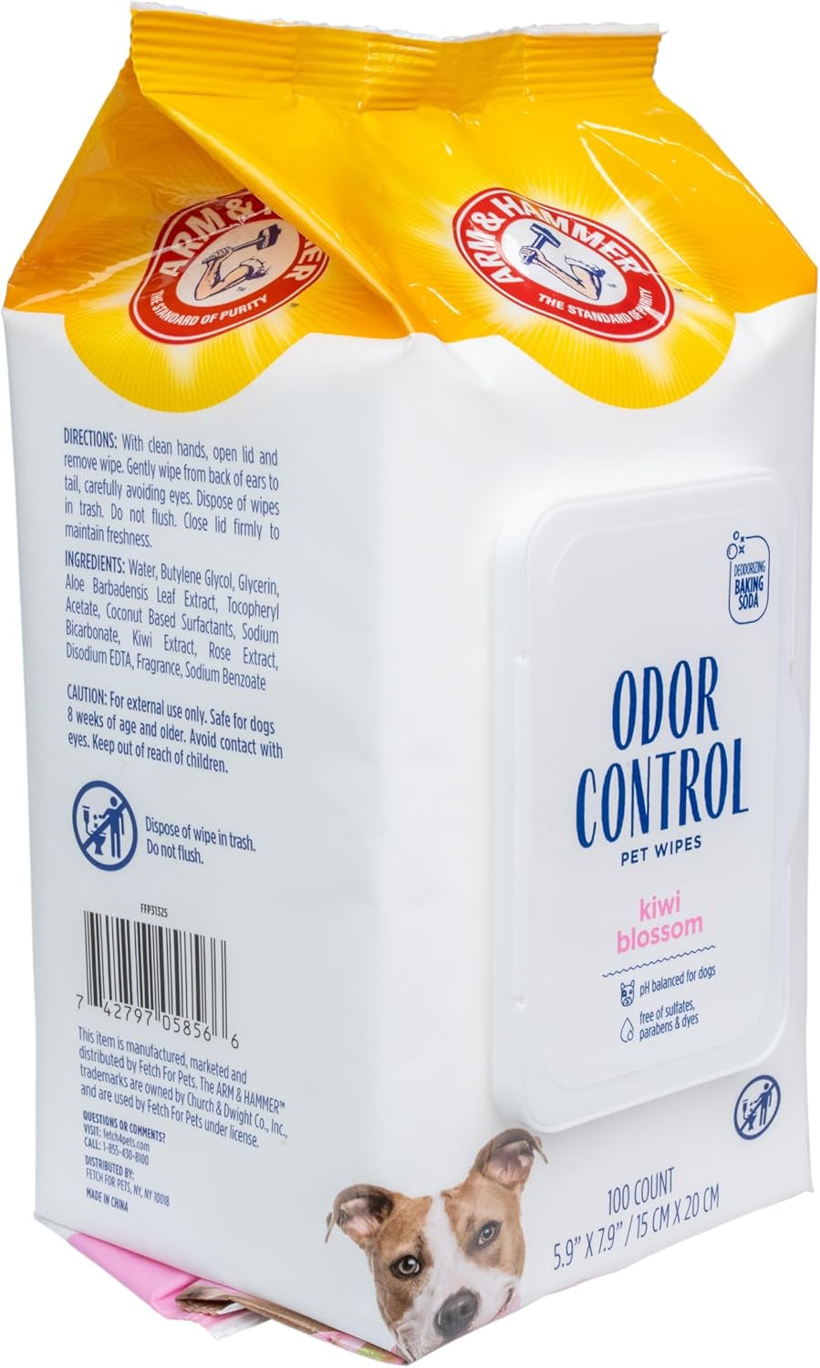 arm-hammer-odor-control-dog-wipes-kiwi-blossom-100-count-baking-soda-deodorizing-formula-for-gentle-everyday-cleaning-between-baths