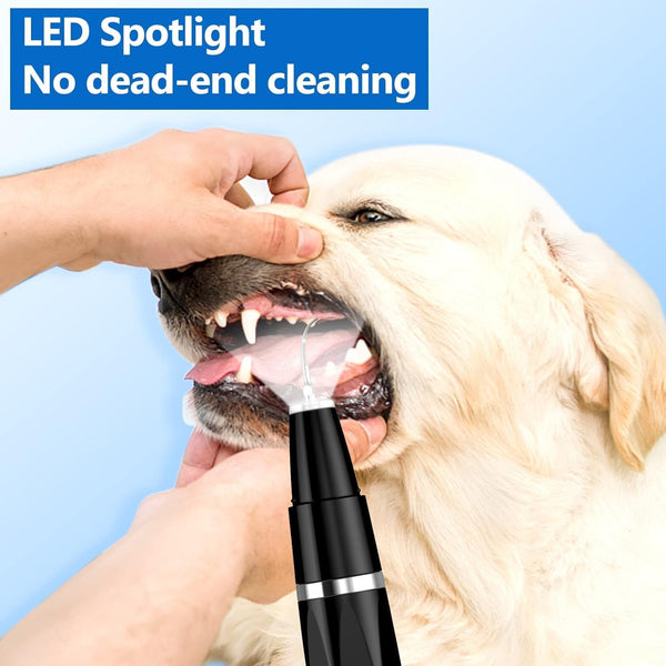 Ni-Shen Plaque Remover for Teeth - Pet Ultrasonic Cleaner - Teeth Cleaning Kit for Tartar and Stains - Suitable for Dogs and Cats (Black)4