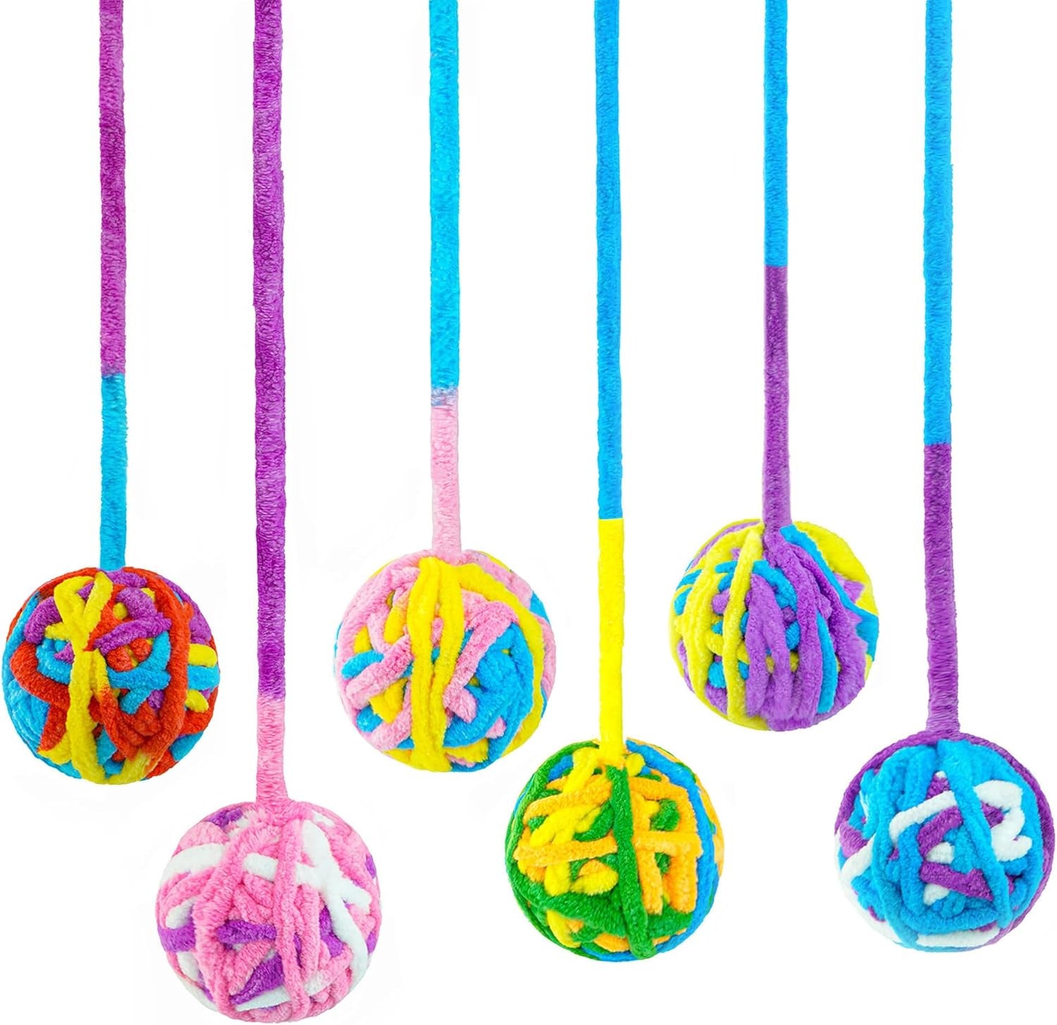 chiwava-6-pack-20-woolen-yarn-cat-toys-ball-with-bell-2-large-indoor-cat-toy-balls-kitten-interactive-toys