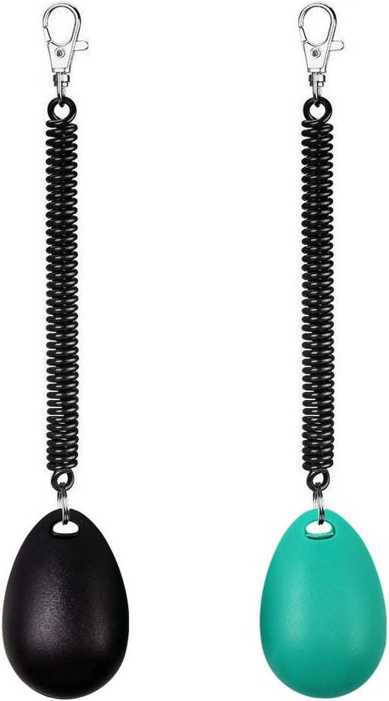oyefly-dog-training-clicker-with-wrist-strap-durable-lightweight-easy-to-use-pet-training-clicker-for-cats-puppy-birds-horses-perfect-for-behavioral-training-2-pack-black-and-water-lake-blue